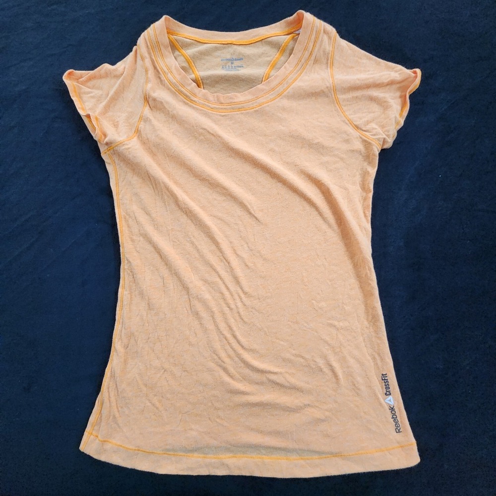 Reebok Cross-Fit Orange Short Sleeve T-Shirt Women's M